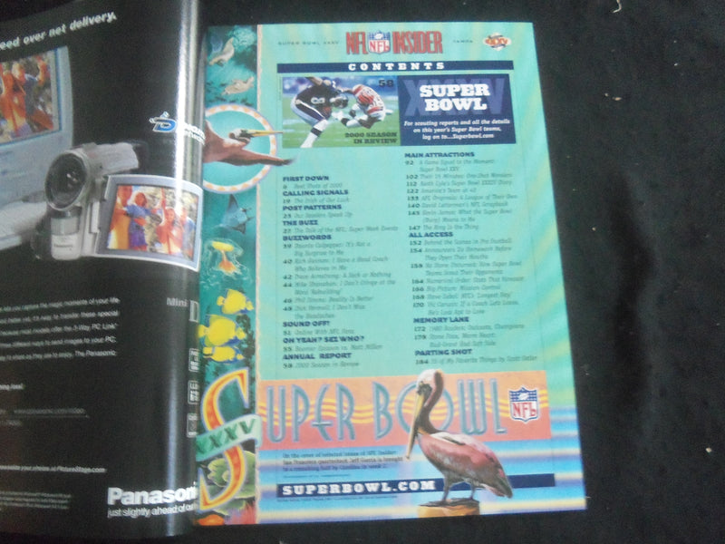2001 FEBRUARY/MARCH NFL INSIDER MAGAZINE - SUPER BOWL XXXV EDITION - B 4077R