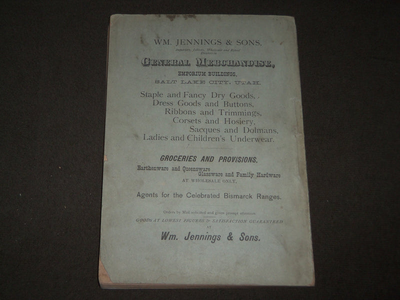 1883 JANUARY TULLIDGE'S QUARTERLY MAGAZINE - EDWARD W. TULLIDGE - J 3359