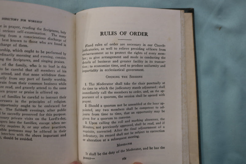 1951 CONFESSION OF FAITH - CUMBERLAND CHURCH HARDCOVER BOOK - K 3336