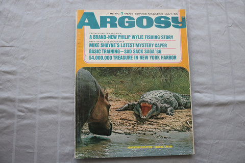 1966 JULY ARGOSY MAGAZINE - ADVENTURE VACATION COVER - SP 6187K