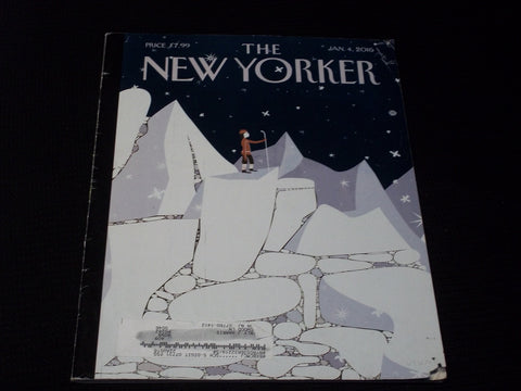 2016 JANUARY 4 THE NEW YORKER MAGAZINE NICE ILLUSTRATED COVER - E 3227