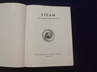 1960 STEAM ITS GENERATION AND USE HARDCOVER BOOK - BABCOCK & WILCOX CO.- KD 8343