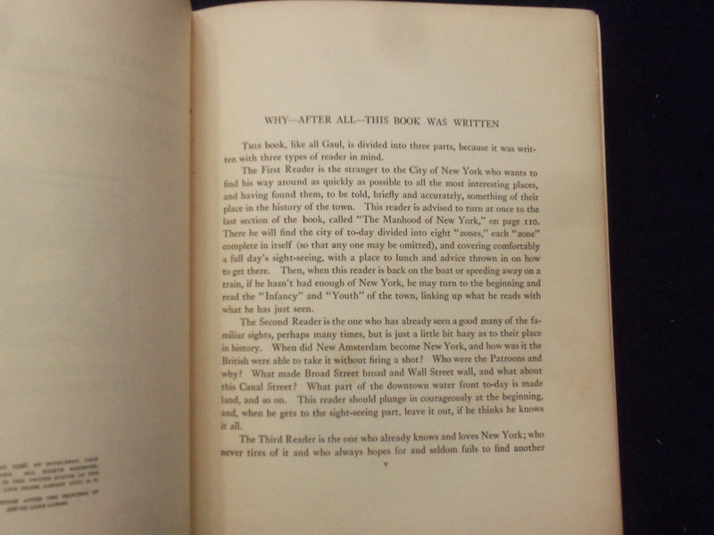 1926 NEW YORK NOT SO LITTLE AND NOT SO OLD HARDCOVER BOOK-SARAH LOCKWOOD-KD 8693