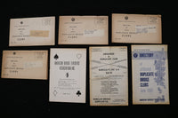 1955-1961 AFFILIATED DUPLICATE BRIDGE CLUBS DIRECTORIES - LOT OF 7 - K 2399