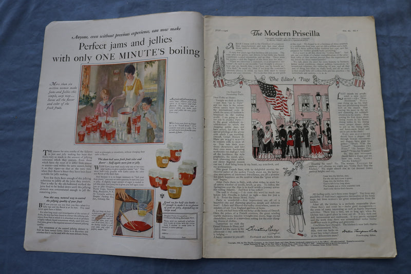 1926 JULY THE MODERN PRISCILLA MAGAZINE - ILLUSTRATIONS/STORIES/ADS - SP 4783A