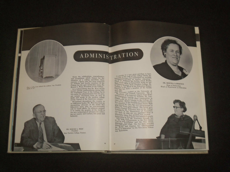 1956 TRENTON STATE TEACHERS COLLEGE YEARBOOK - TRENTON, NJ - YB 2086