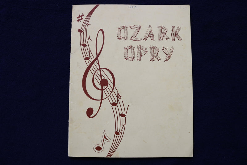 1962 LEE MACE OZARK OPRY PROGRAM - SIGNED - 7 AUTOGRAPHS - K 1734