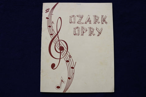 1962 LEE MACE OZARK OPRY PROGRAM - SIGNED - 7 AUTOGRAPHS - K 1734