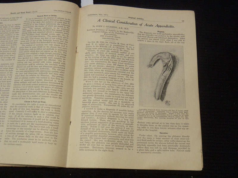 1917 THE MEDICAL COUNCIL MAGAZINE LOT OF 3 ISSUES - PHILADELPHIA - K 2113