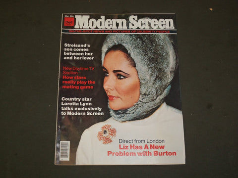 1976 MARCH MODERN SCREEN MAGAZINE - ELIZABETH TAYLOR COVER - M 251
