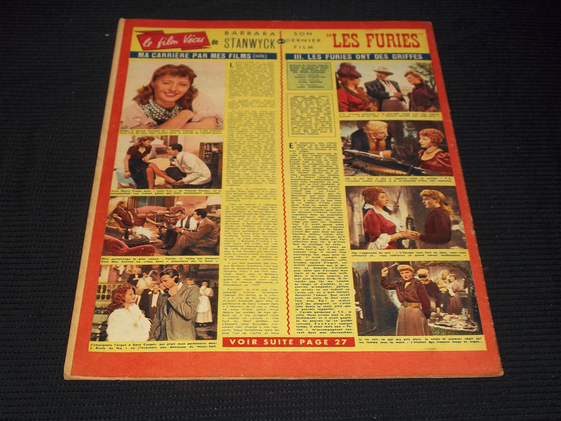 1951 DECEMBER 8 CINEMONDE MAGAZINE - PHILIPPE LEMAIRE & VENTURA COVER - E 24842