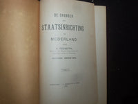 1920 DE GRONDEN DER STAATSINRICHTING VAN NEDERLAND HARDCOVER BOOK-DUTCH- KD 9235