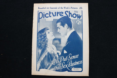 1932 APRIL 9 PICTURE SHOW MAGAZINE - GRETA GARBO & CLARK GABLE COVER - E 25358