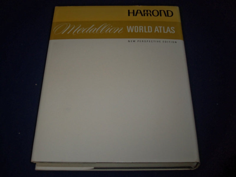 1969 HAMMOND'S MEDALLION WORLD ATLAS - GREAT COLOR MAPS - 11.5