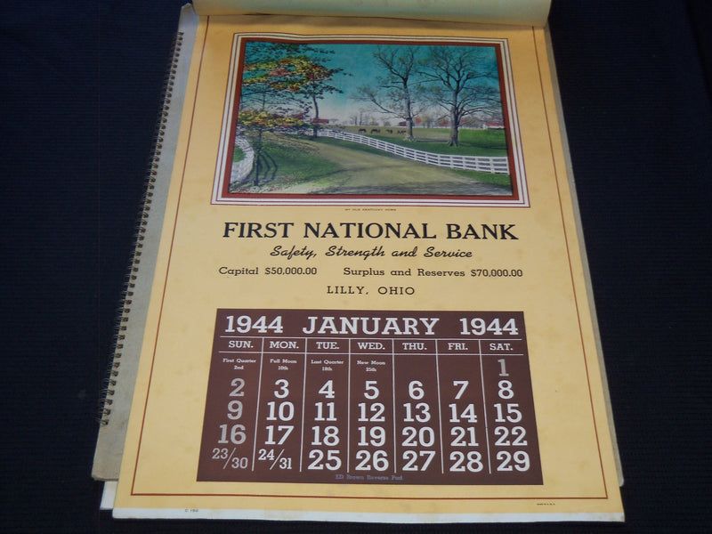 1944-1958 TRU-ART LINE HANGERS CALENDAR SAMPLE SHEETS BOOK LOT OF 3 - C 17