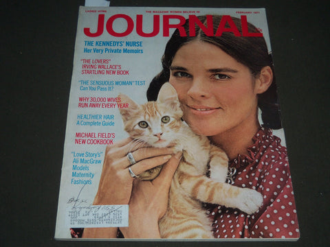 1971 FEBRUARY LADIES' HOME JOURNAL MAGAZINE - ALI MACGRAW - FASHION - ST 5213