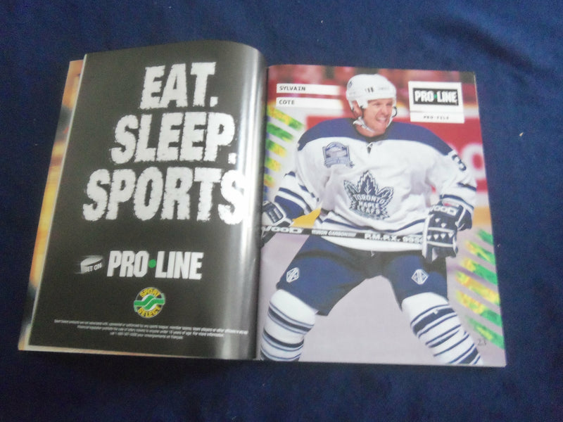1998 DECEMBER 16 HOCKEY NIGHT IN TORONTO PROGRAM - LEAFS VS COYOTES - F 253R