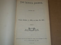 1901 THE SCHOOL JOURNAL MAGAZINE BOUND VOLUME NO. 62 & 63 LOT OF 2 - KD 3219