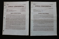 1974 AFRICA CONFIDENTIAL NEWSLETTER - LOT OF 20 - K 2410