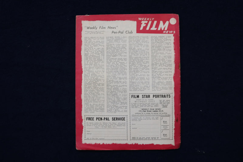1950 JANUARY 14 WEEKLY FILM NEWS MAGAZINE - CAROL THURSTON COVER - E 19200
