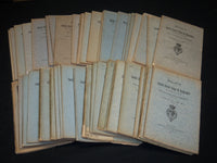 1905-1914 SOCIETE ROYALE BELGE GEOGRAPHIE BULLETIN MAGAZINE LOT OF 44 - WR 284G