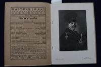 1900 JUNE MASTERS IN ART - SOFTCOVER - REMBRANDT - 10 PLATES - K 1523