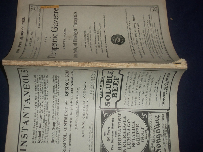 1903 APRIL 15 THE THERAPEUTIC GAZETTE - J 6412