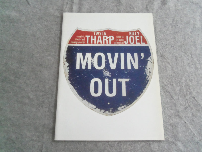 2002 MOVIN' OUT BROADWAY PROGRAM - TWYLA THARP - BILLY JOEL - JOHN SELYA- J 7669