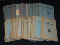 1920-1961 SOCIETE ROYALE BELGE DE GEOGRAPHIC BULLETIN LOT OF 54 ISSUES - WR 8
