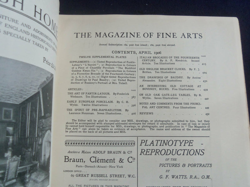 1906 MAY THE MAGAZINE OF FINE ARTS - GREAT PHOTOS, STORIES & ADS - ST 7293