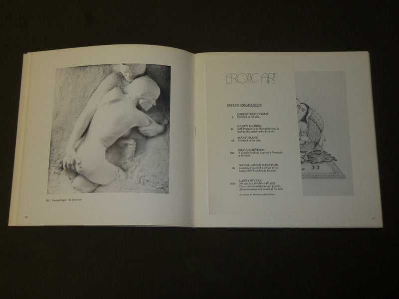 1973 EROTIC ART - THE NEW SCHOOL ART CENTER CATALOG - GREAT PRINTS - J 3802