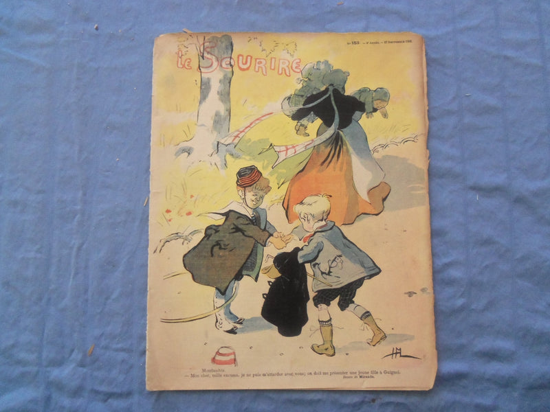 1902 SEP 27 LE SOURIRE MAGAZINE - ILLUSTRATED COMEDY - FRENCH TEXT - SP 4865C