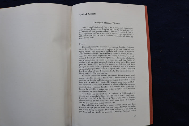 1952 CARBOHYDRATE METABOLISM - M&R REPORT - SOFTCOVER - K 985