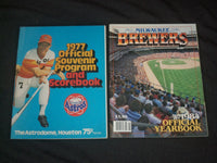 1977-2008 ROCKIES/MARINERS/ASTROS/BREWERS YEARBOOKS/SCORECARDS- LOT OF - O 1700M