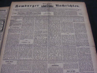 1901 JULY 3-AUGUST 31 HAMBURGER NACHRICHTEN GERMAN NEWSPAPER LOT - BV 163