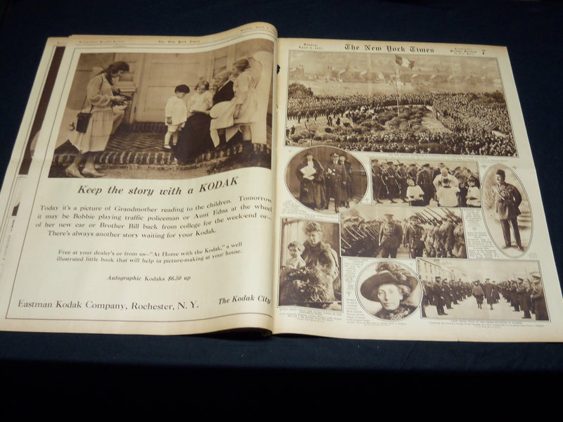 1922 APRIL 9 NEW YORK TIMES PICTURE SECTION NO. 4-7 - NICE PHOTOS - NT 8856