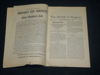 1887-1888 THE ANNALS OF HYGIENE MAGAZINE LOT OF 7 - NICE ADS - WR 133