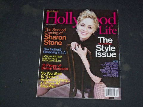 2003 SEPTEMBER HOLLYWOOD LIFE MAGAZINE - SHARON STONE COVER - CW 768