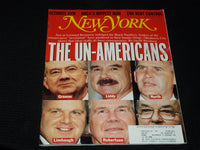 1995 MAY 8 NEW YORK MAGAZINE - THE UN-AMERICANS FRONT COVER - E 626
