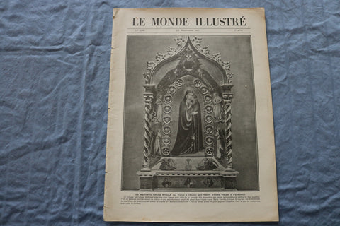 1911 NOV 25 LE MONDE ILLUSTRE MAGAZINE-LA MADONNA DELLA STELLA- FRENCH - NP 8429