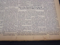 1934 JUNE 8 NEW YORK TIMES - YALE TO GIVE ROOSEVELT LL.D - NT 4206