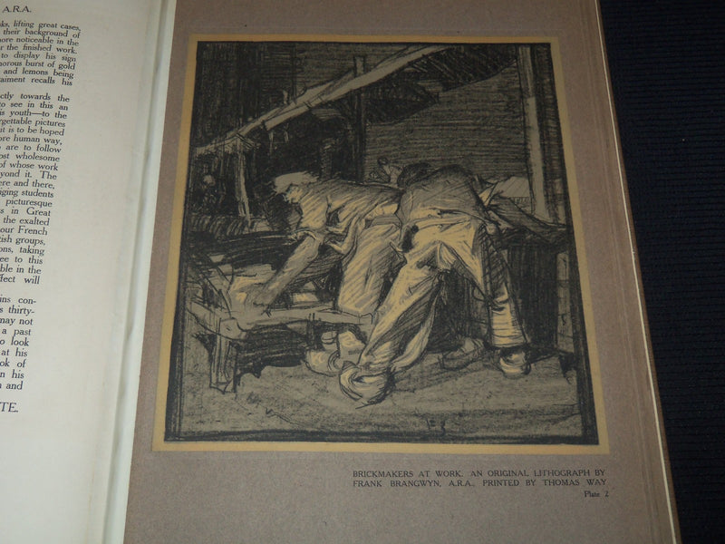 1905 THE SPIRIT OF THE AGE - WORK OF FRANK BRANGWYN VOLUME - 20 PLATES - Z 220