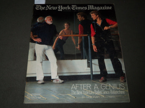 1984 NOV 11 NEW YORK TIMES MAGAZINE SECTION - JEROME ROBBINS & MARTINS - J 3087