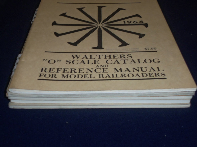 1961-1972 WALTHERS MODEL RAILROADER O SCALE DECAL CATALOG LOT OF 5 - J 1683