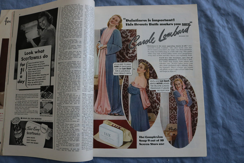 1940 SEPTEMBER MCCALL'S MAGAZINE - GONE TOMORROW BY JOHN P. MARQUAND - SP 4786B