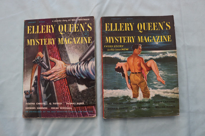 1952-1959 ELLERY QUEEN'S MYSTERY MAGAZINE - LOT OF 10 - O 3943