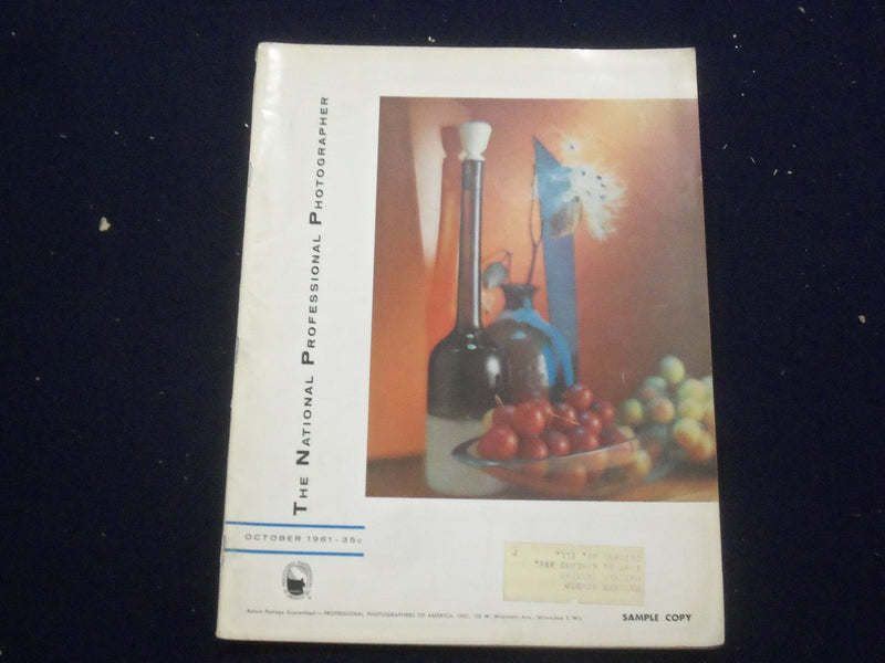 1961 OCTOBER NATIONAL PROFESSIONAL PHOTOGRAPHER - PHOTOS & ARTICLES - ST 6622