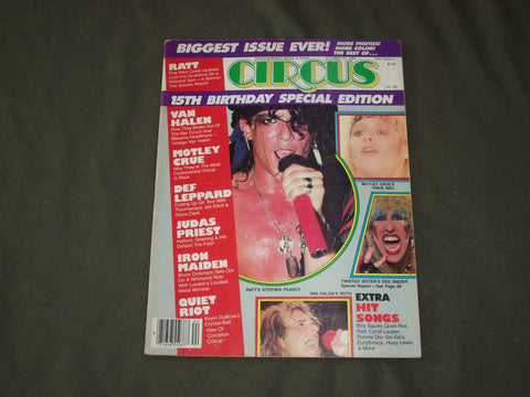 1984 OCT 31 CIRCUS MAGAZINE - 15TH BIRTHDAY SPECIAL EDITION- GREAT PHOTOS- B 760