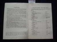 1920'S ATHLETIC BADGE TESTS FOR BOYS AND GIRLS SOFTCOVER BOOK - J 9616