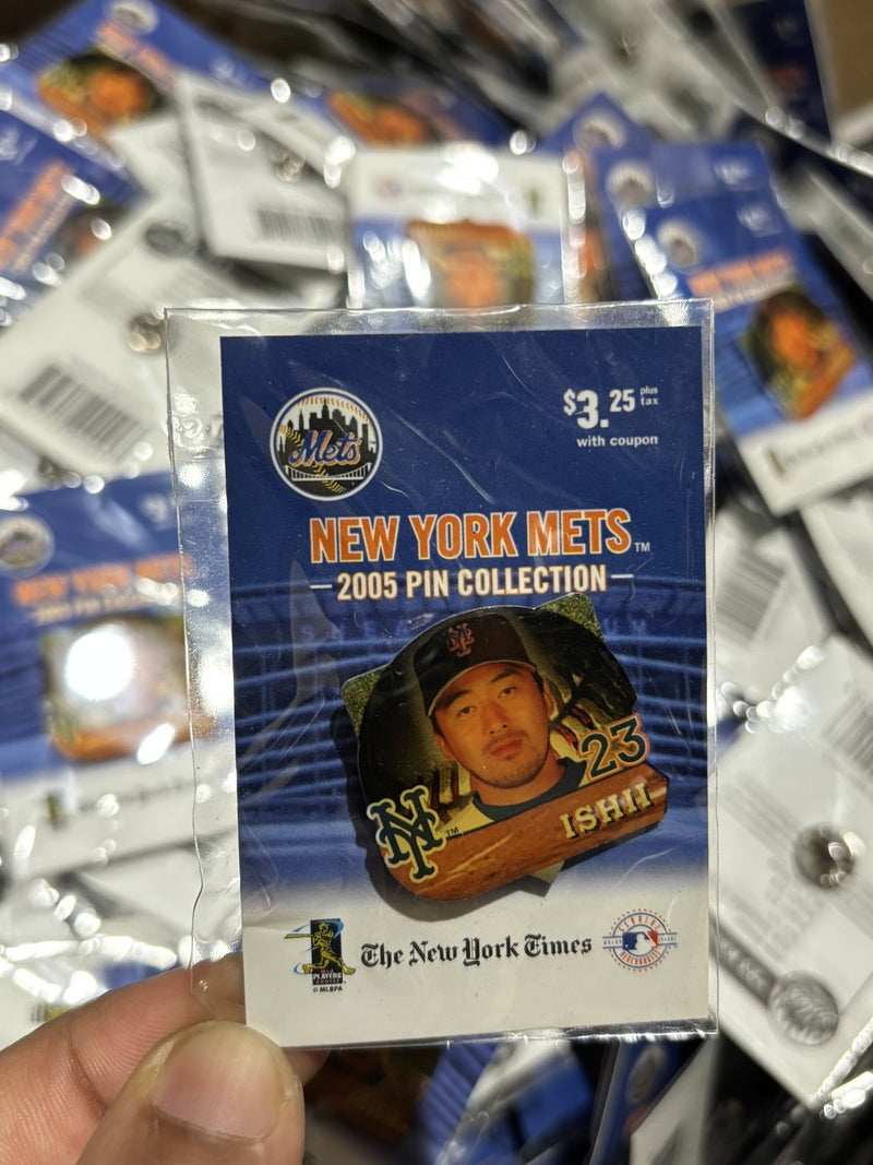 2005 NEW YORK METS KAZUHISA ISHII #23 COLLECTIBLE PIN HUGE LOT OVER 500+ -MLB